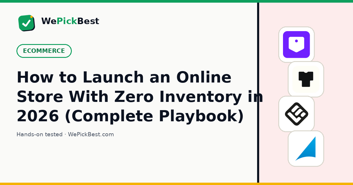 How to Launch an Online Store With Zero Inventory in 2026 (Complete Playbook)