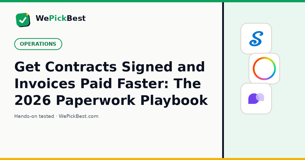 Get Contracts Signed and Invoices Paid Faster: The 2026 Paperwork Playbook